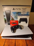 PS5 z napędem + SSD 1TB + Pad DualSense |  + opcjonalnie TV Ambilight 55”
