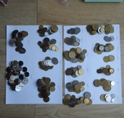 Zestaw obiegowych monet Ukrainy 1,19 kg