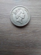 Wielka Brytania one pound 1990 st III Elżbieta II - 3 portret; por
