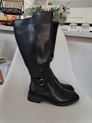 nowe kozaczki z eko-skóry rozmiar 38 wys 40 cm brak metki