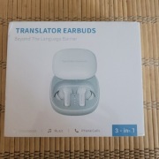 Słuchawki Translator M3 TWS AI – Nowe, 144 języki, 3-w-1 (Muzyka/Rozmowy)