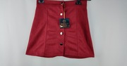 Spódnica mini Aurivella bordowa z guzikami | S