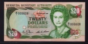 20 dolarów BERMUDY / BERMUDA 1989 UNC Elżbieta II