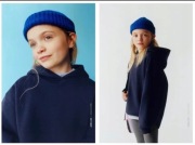 ZARA granatowa bluza dresowa z kapturem 9 lat 134