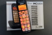 Telefon bezprzewodowy Maxcom MC6800BB CLIP duże podświetlane przyciski