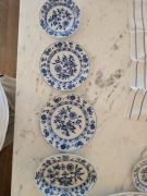 4 talerze do serwowania , śledziarka, BWM & CO ,Meissen, sygnatura 1870