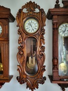 Zegar linkowy Gustav BECKER medalowy rzeźba duże skrzypce