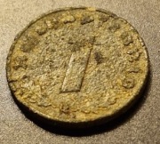 1 pfennig 1941r. Niemcy ,III Rzesza. Moneta niemiecka 1941r. 