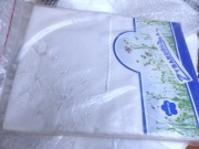 Obrus haftowany polski len 150 x 112 