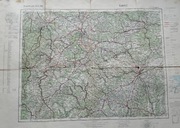 Mapa Europy Środkowej Stuttgart wydana  przez Urząd Rzeszy 1940 r 