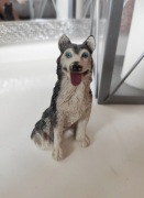 Figurka pies husky kolekcjonerska 
