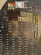 Gumy, główki jigowe, spinning , zestaw mix 218 szt.BCM od 1pln