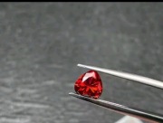 MOISSANITE HEART 8x8mm  2.0ct VVS1  Cert Gra