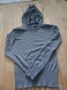 Sweter szary z kapturem inspire 34