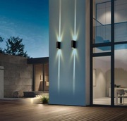 2x Kinkiet Zewnętrzny Led Czarny 2 Stronny IP65