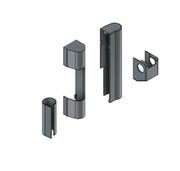 Komplet osłonek do zawiasów Aubi - okna drewniane Prawe skrzydło (4 el.) 