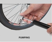 Ultra mała i superlekka pompka aluminiowa czarna