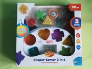 NOWY SORTER KSZTAŁTÓW 3w1 KLOCKI DŹWIĘK UKŁADANKA DUMEL