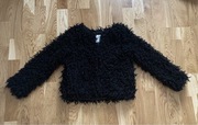 Kudłata kurtka H&M r. 134 miś