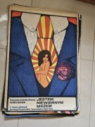 Stary plakat filmowy "jestem niewiernym mężem"   