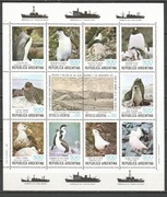 Argentyna 1980 arkusik Mi 1465-1478 Fauna morska**czyste