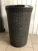 Kosz okrągły na bieliznę Curver Style czarny 60L