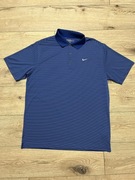 Nike Golf Polo XL Dry Fit Granatowe w paski – Nowa bez metki 585747-491