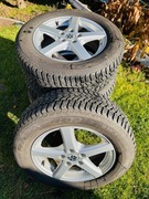 4 Koła zimowe, felgi aluminiowe 5x112, 215/60 R16