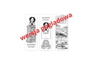 Marzenie Fatumy - 3 wzory zakładek książkowych do kolorowania DRUK 9 szt.
