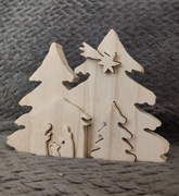 Figurka z drewna/sklejki, szopka 