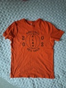 Pomarańczowy t-shirt Sinsay 164 koszulka chłopięca basketball sportowa