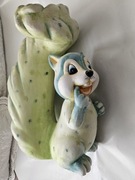 Figurka ceramiczna ozdoba na jesień do domu wiewiórka z ceramiki