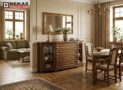 Stylowa Komoda 180` (4s FloT) Dąb Śliczna BEKAS Producent Mebli 