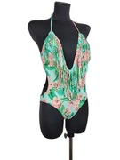 Strój kostium kąpielowy monokini bikini BooHoo 40,L frędzle
