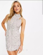 Bogato zdobiona sukienka mini ASOS DESIGN 