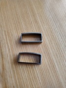 Eleganckie metalowe szlufki wysokiej jakości na skórzany pasek do spodni