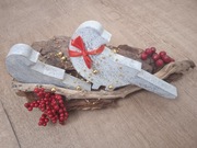 Stroik świąteczny rękodzieło na korze