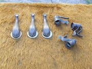 3 Stare mosiężne ramię do żyrandola