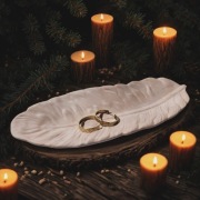 Półmisek w kształcie pióra. Super prezent.