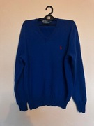 Ralph Lauren Polo sweter damski 100% wełna merino granatowy M V-neck