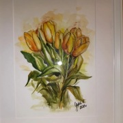 Akwarela sygnowana wraz z ramą 30/40