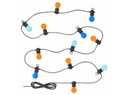 Girlanda LED IKEA z 12 żarówkami, zewnętrzne/wielobarwny