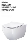 Miska WC Komfort Clean z deską duroplast wolnoopadającą 