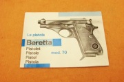 BERETTA Model 70  - INSTRUKCJA MANUAL