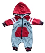 CHŁOPCZYK lsiczny kombinezonik/pajacyk  w rozm 62cm