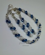 Komplet biżuterii - bransoletka i kolczyki elegancki handmade toho