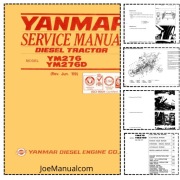 Yanmar YM276 276D Tractor Service Manual Instrukcja serwisowa, naprawcza