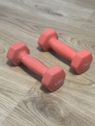 Zestaw 2x 1,5 kg hantle hantelki ciezarki fitness