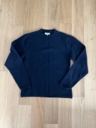 Granatowy wełniany sweter COS