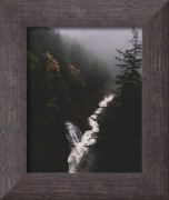 Leśny potok. Ciemna dekoracja. Obraz. 51x43